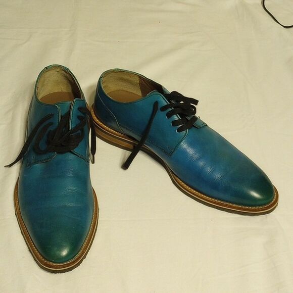 Ombre Blue Leather Bacco Bucci Dress Shoes main image 6